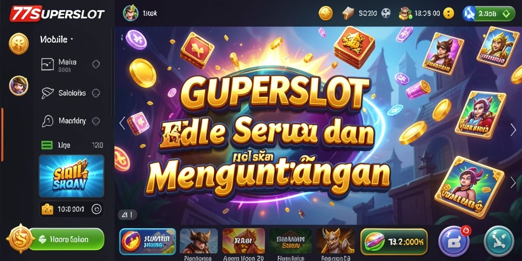 Tampilan gameplay 77SUPERSLOT dengan slot yang menarik.