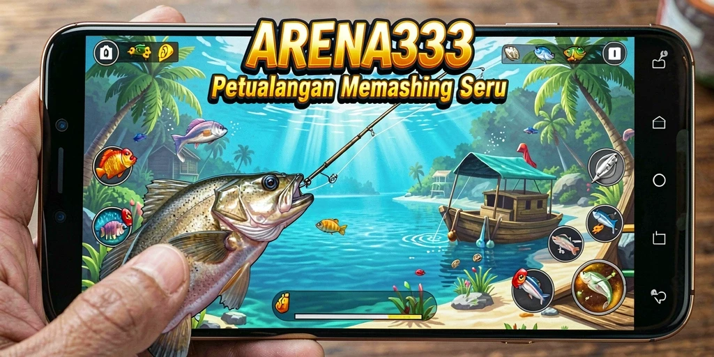 Tampilan gameplay ARENA333 yang memukau saat memancing.