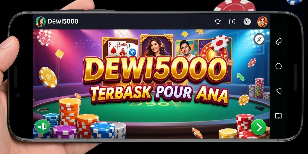 Screenshot DEWI5000 menampilkan keseruan permainan Kasino yang mengasyikkan.