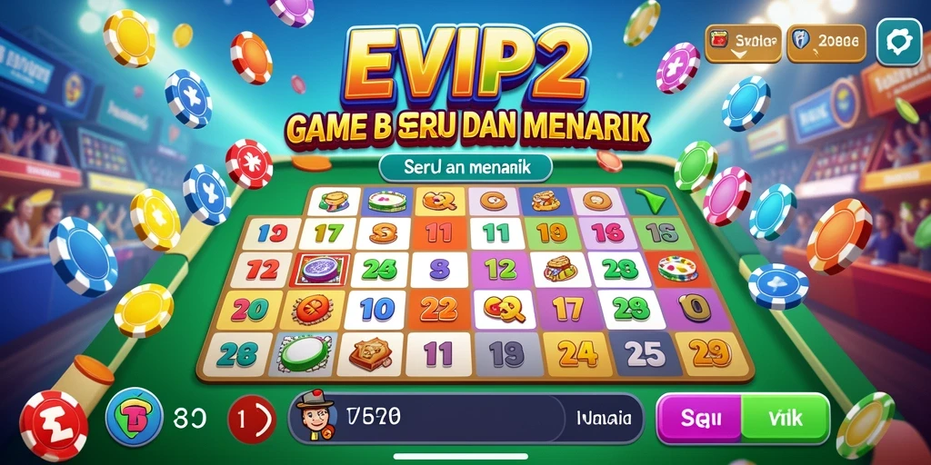 Tampilan gameplay EVIP2 yang seru dalam permainan Bingo.