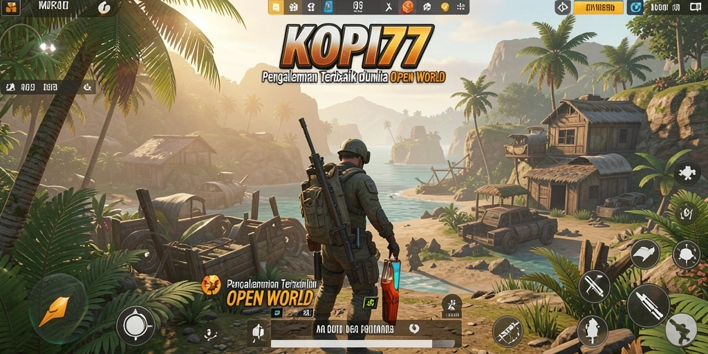 Gameplay KOPI77 dengan eksplorasi dunia yang luas dan mendetail.