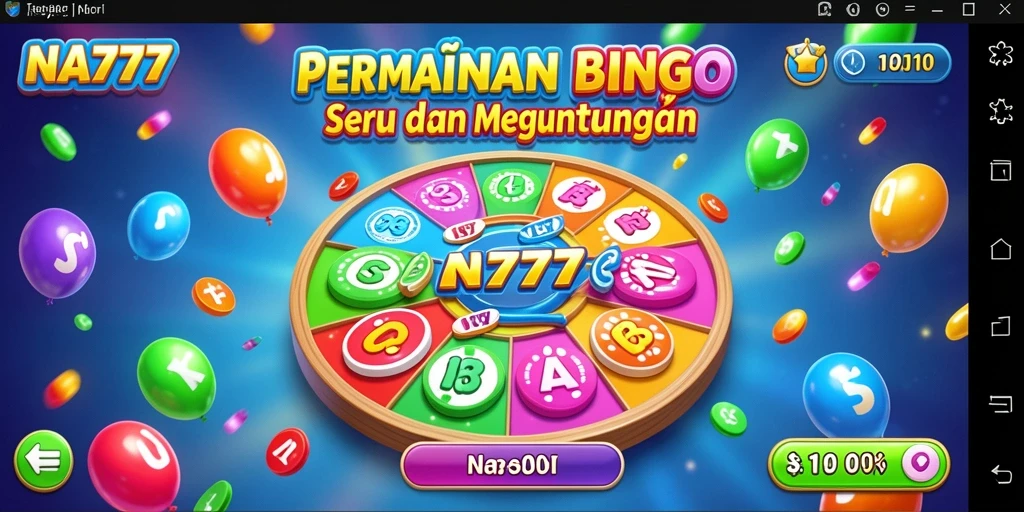 Tampilan gameplay NA777 yang seru dan interaktif dalam permainan Bingo.