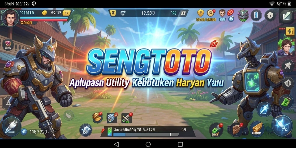 Tampilan utama SENGTOTO dengan fitur utility yang lengkap.