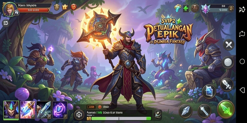 Tampilan gameplay RPG yang menegangkan dan menarik di SVIP2.
